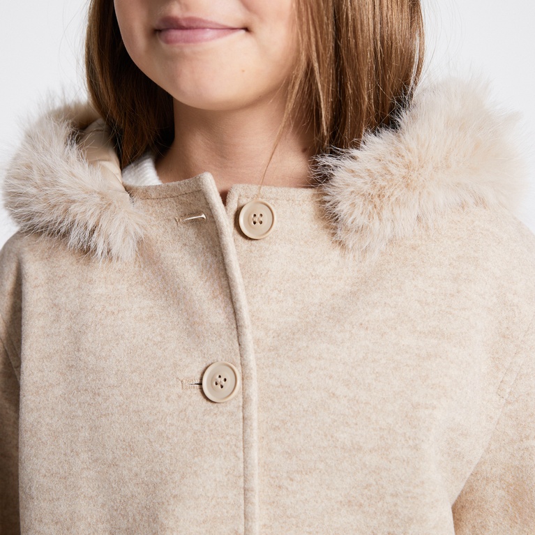 Faux fur collar jacket "Lovalie Star"